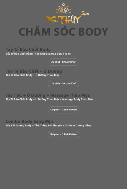 CHĂM SÓC BODY
